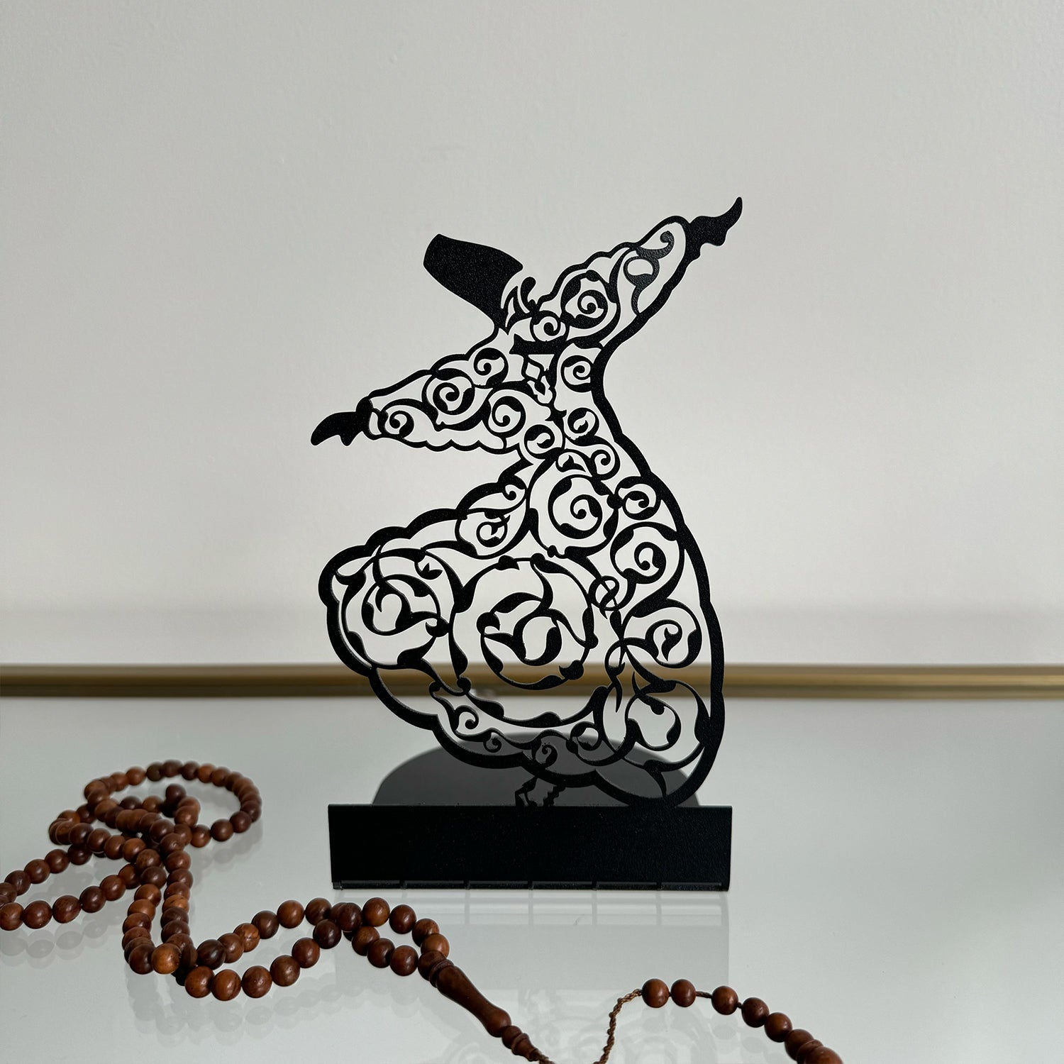 Whirling Dervish - Semazen - Metal Islamic Bookend - Set of 2 - MIN150