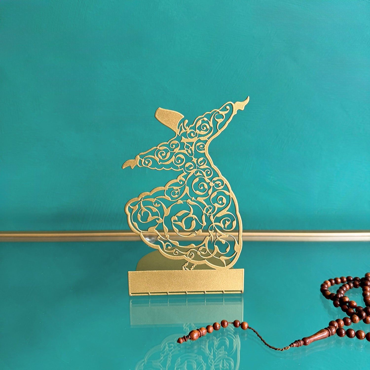 Whirling Dervish - Semazen - Metal Islamic Bookend - Set of 2 - MIN150