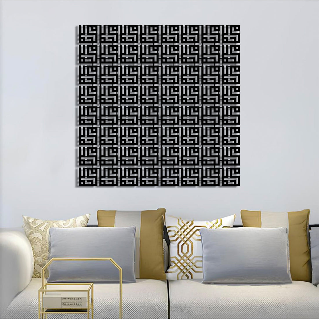 Muhammad (PBUH) - Kufic Metal Islamic Wall Art - MIN079