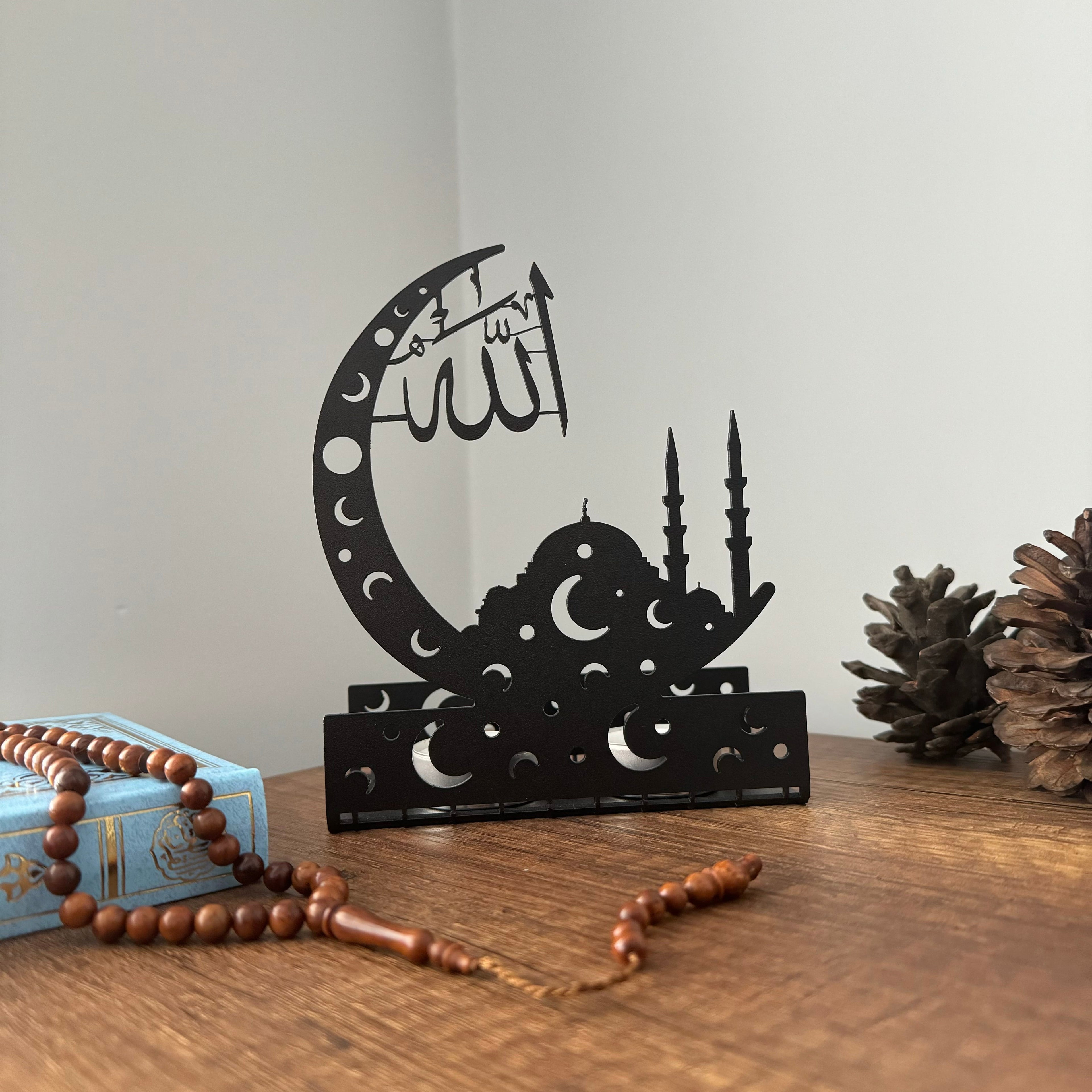 Ramadan Decoration - Eid Mubarak - Metal Islamic Candle Holder - Set of 4 - MIN135