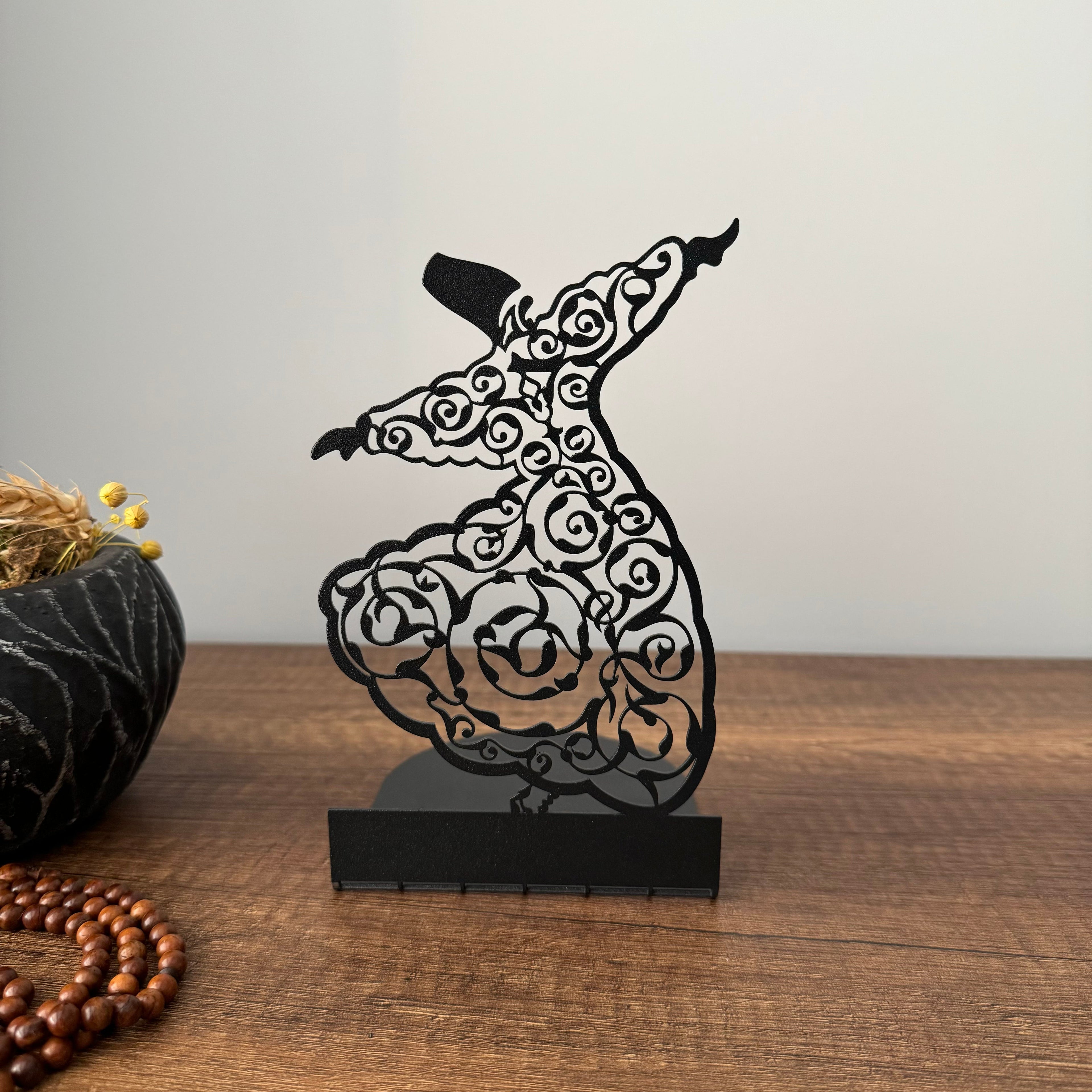 Whirling Dervish - Semazen - Metal Islamic Bookend - Set of 2 - MIN150