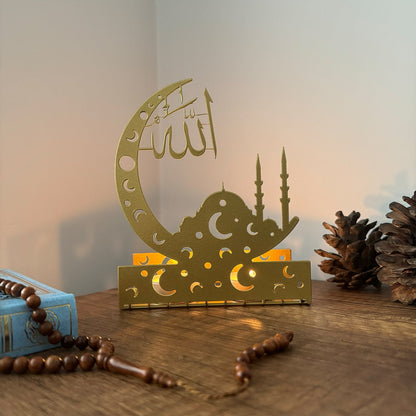 Ramadan Decoration - Eid Mubarak - Metal Islamic Candle Holder - Set of 4 - MIN135