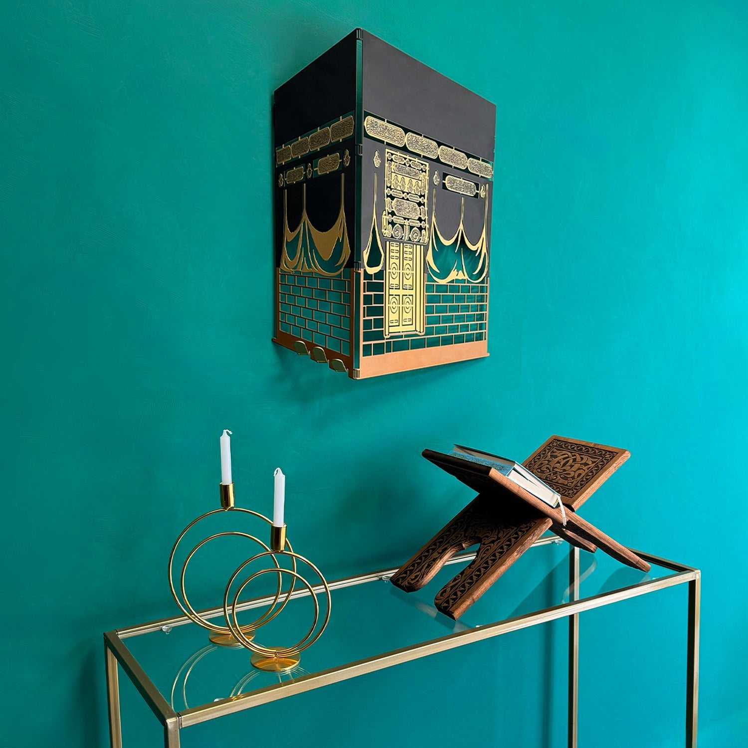 Kaaba - UV Printed 3D Metal Islamic Wall Art - MIN160