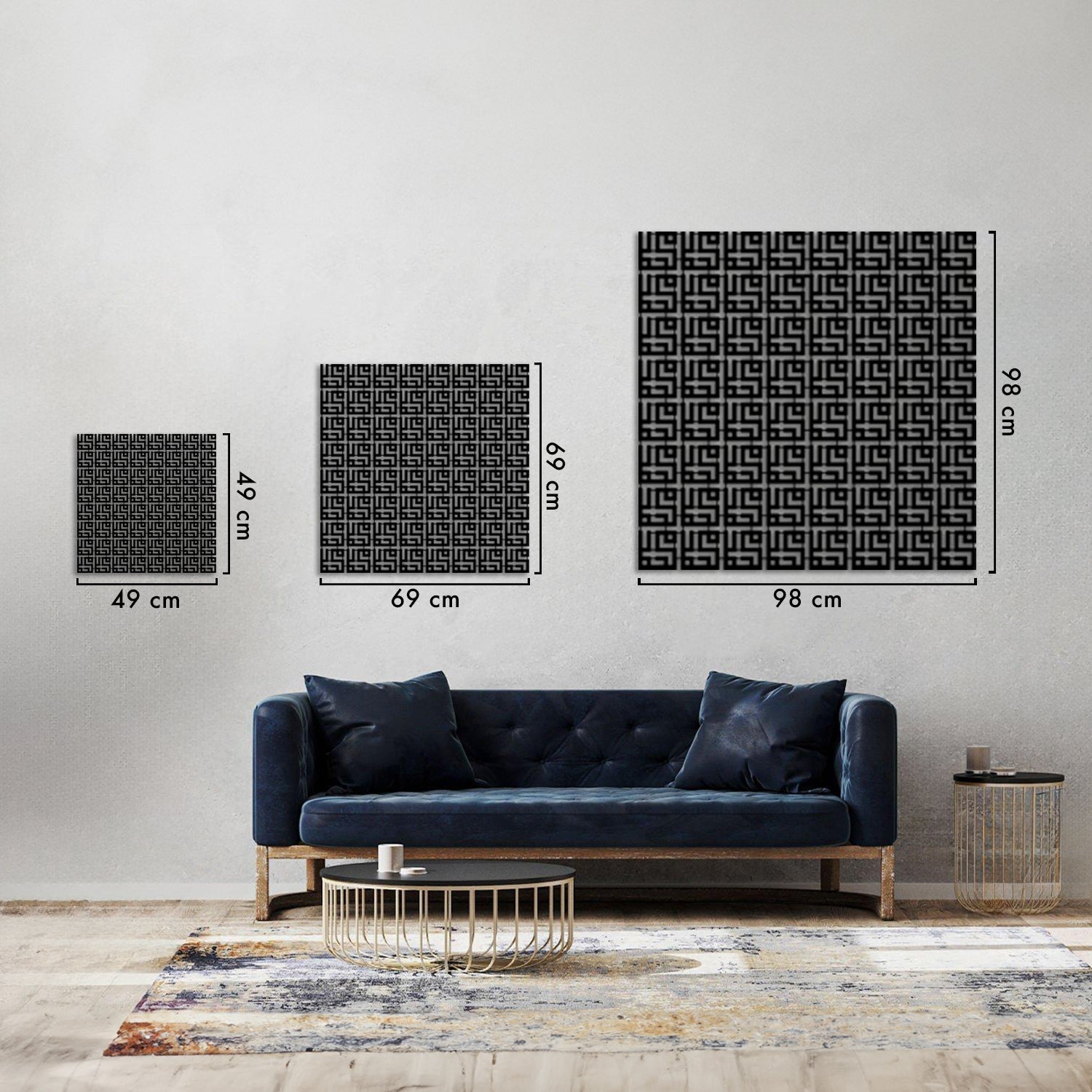 Muhammad (PBUH) - Kufic Metal Islamic Wall Art - MIN079