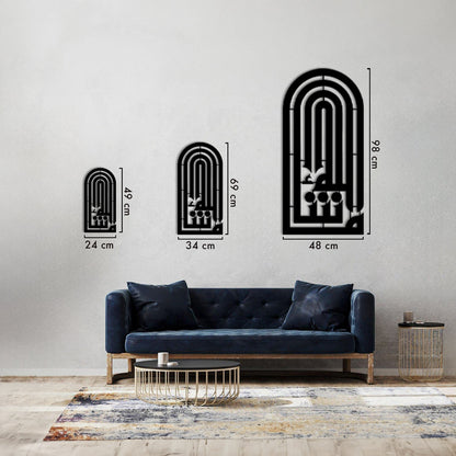 Mashallah - Kufic Metal Islamic Wall Art - MIN116